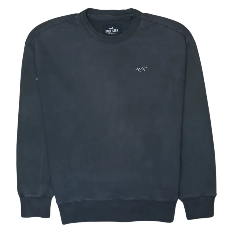 Hollister 90's Lightweight Crew Neck Sweatshirt XSmall Black sold by Vintage Club