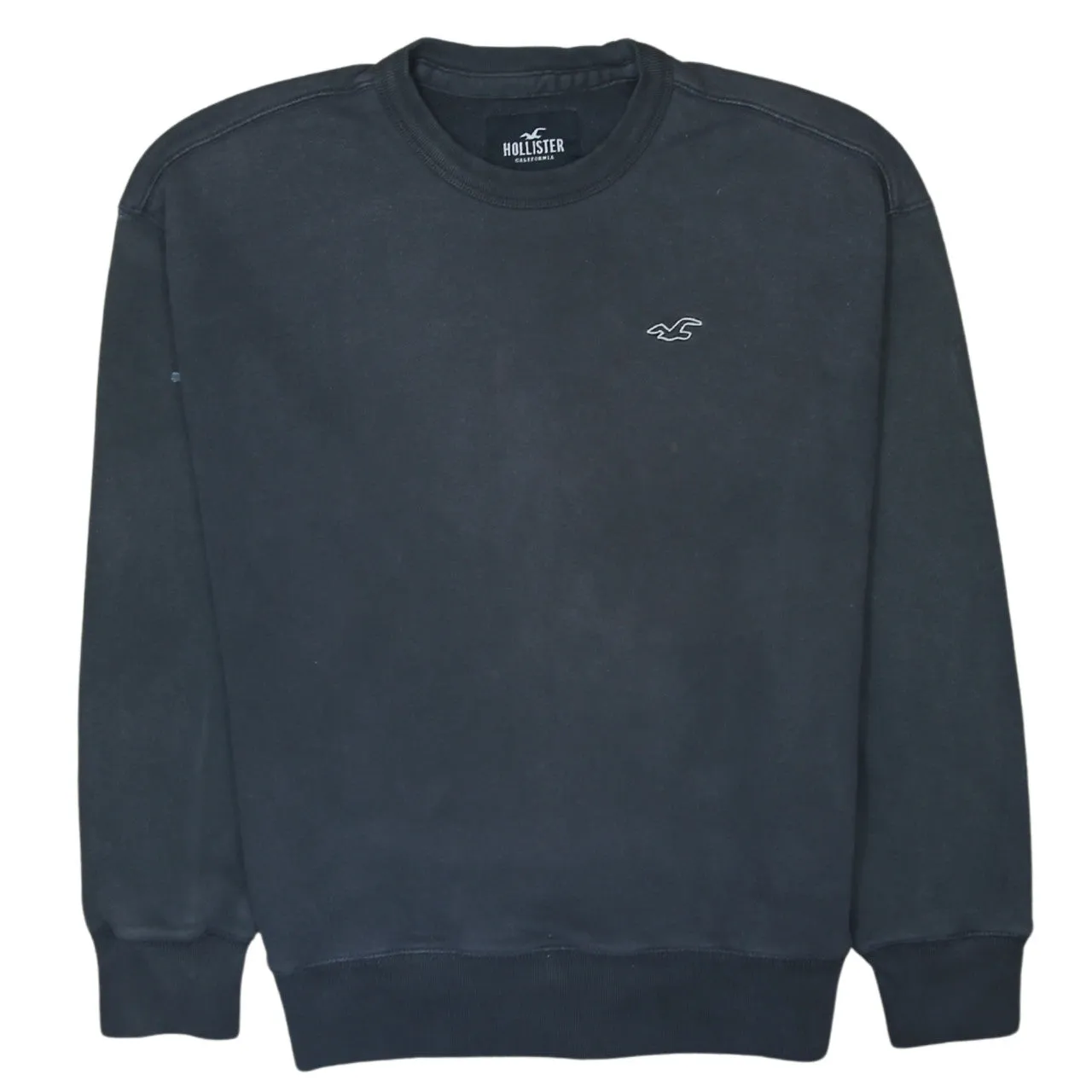 Hollister 90's Lightweight Crew Neck Sweatshirt XSmall Black sold by Vintage Club