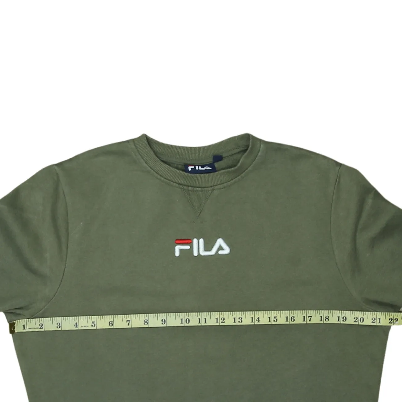 Fila 90's Lightweight Crew Neck Sweatshirt Small Green sold by Vintage Club product image thumbnail 5