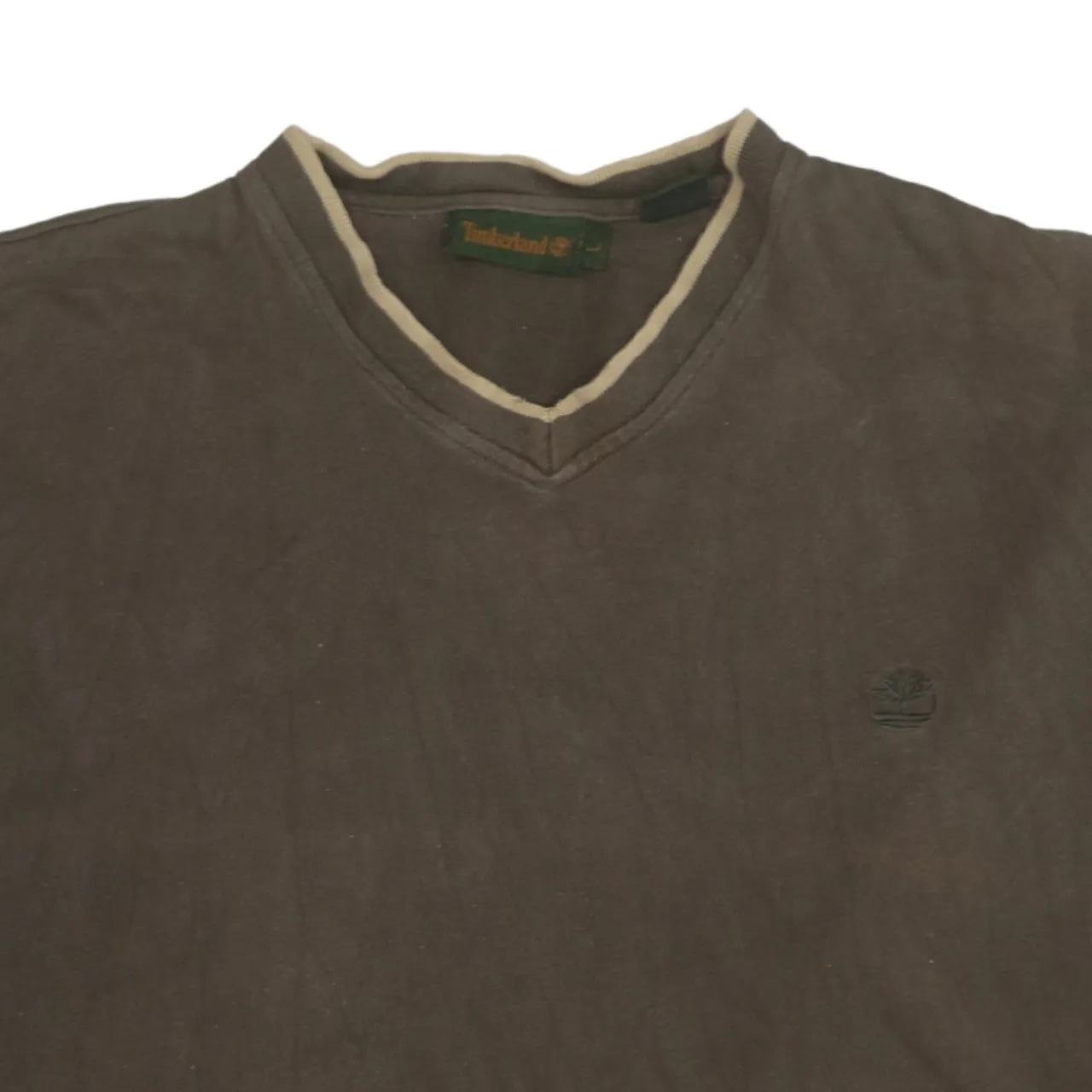 Timberland 90's Lightweight V Neck Sweatshirt Large Green sold by Vintage Club product image thumbnail 3