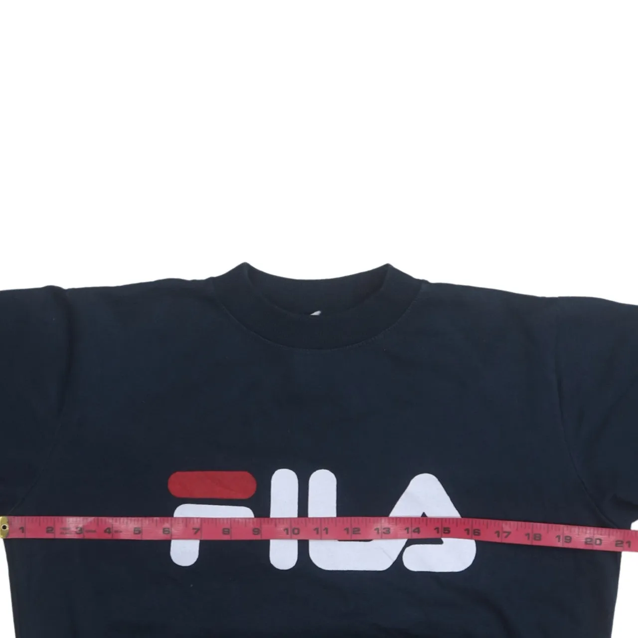Fila 90's Spellout Crew Neck Sweatshirt Small Navy Blue sold by Vintage Club product image thumbnail 5
