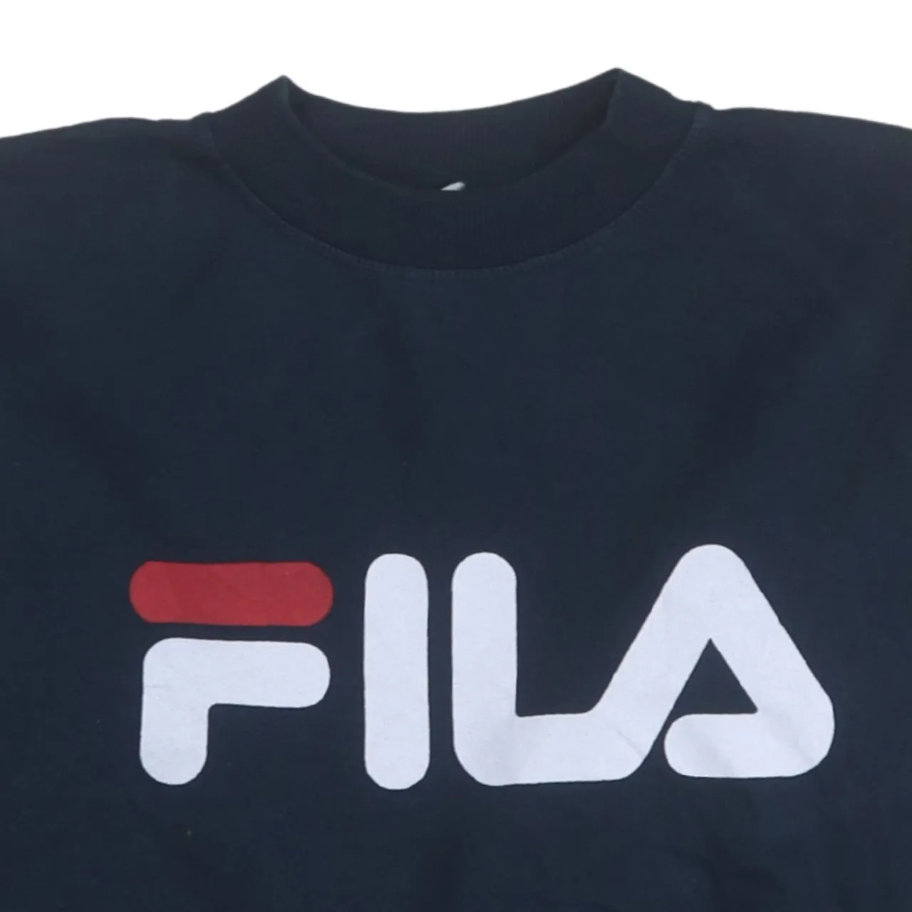 Fila 90's Spellout Crew Neck Sweatshirt Small Navy Blue sold by Vintage Club product image thumbnail 3