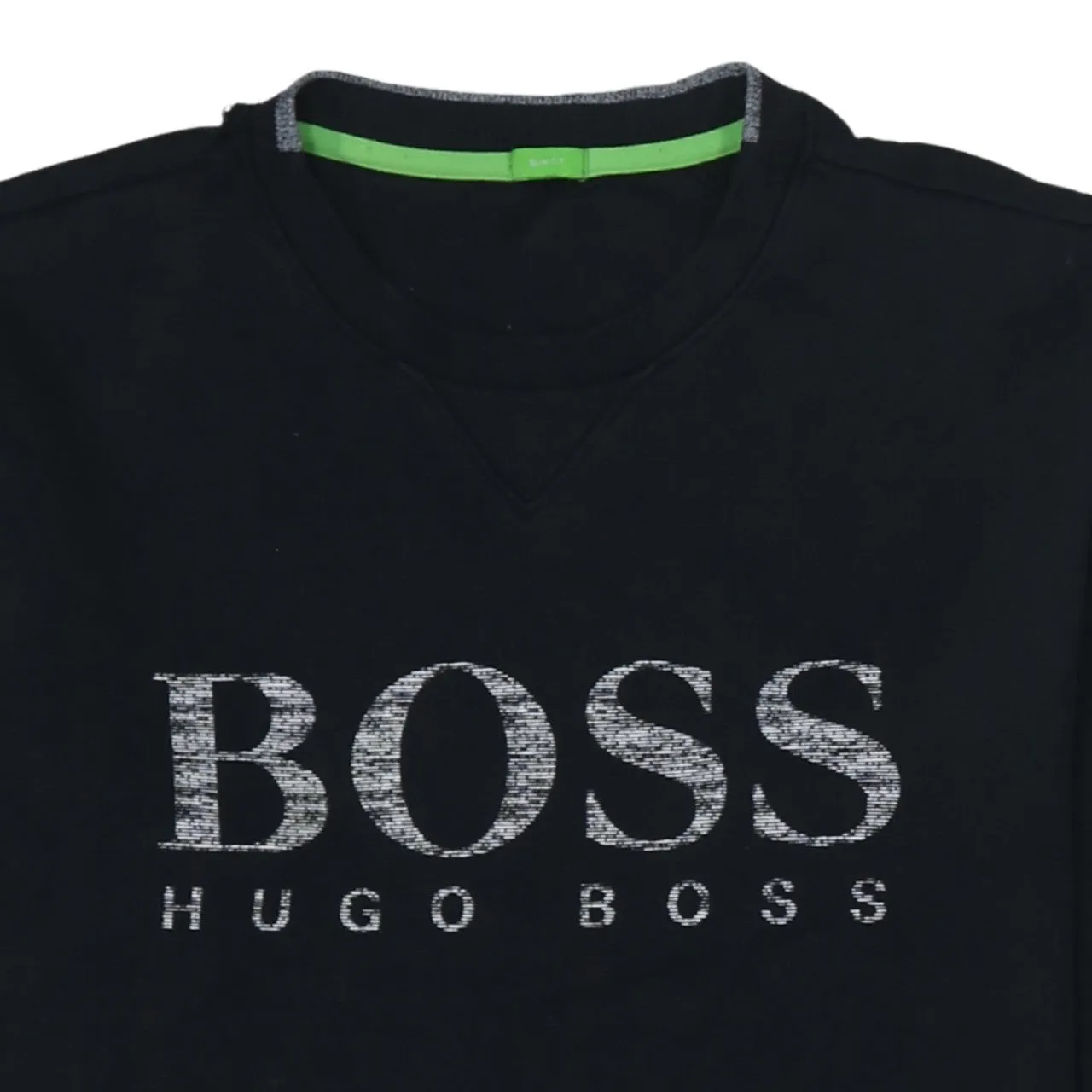HUGO BOSS 90's Spellout Crew Neck Sweatshirt Medium Black sold by Vintage Club product image thumbnail 3