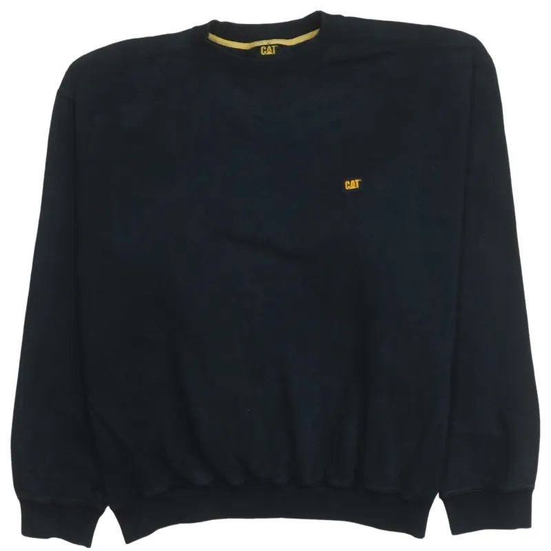 Cat 90's Lightweight Crew Neck Sweatshirt XLarge Black sold by Vintage Club