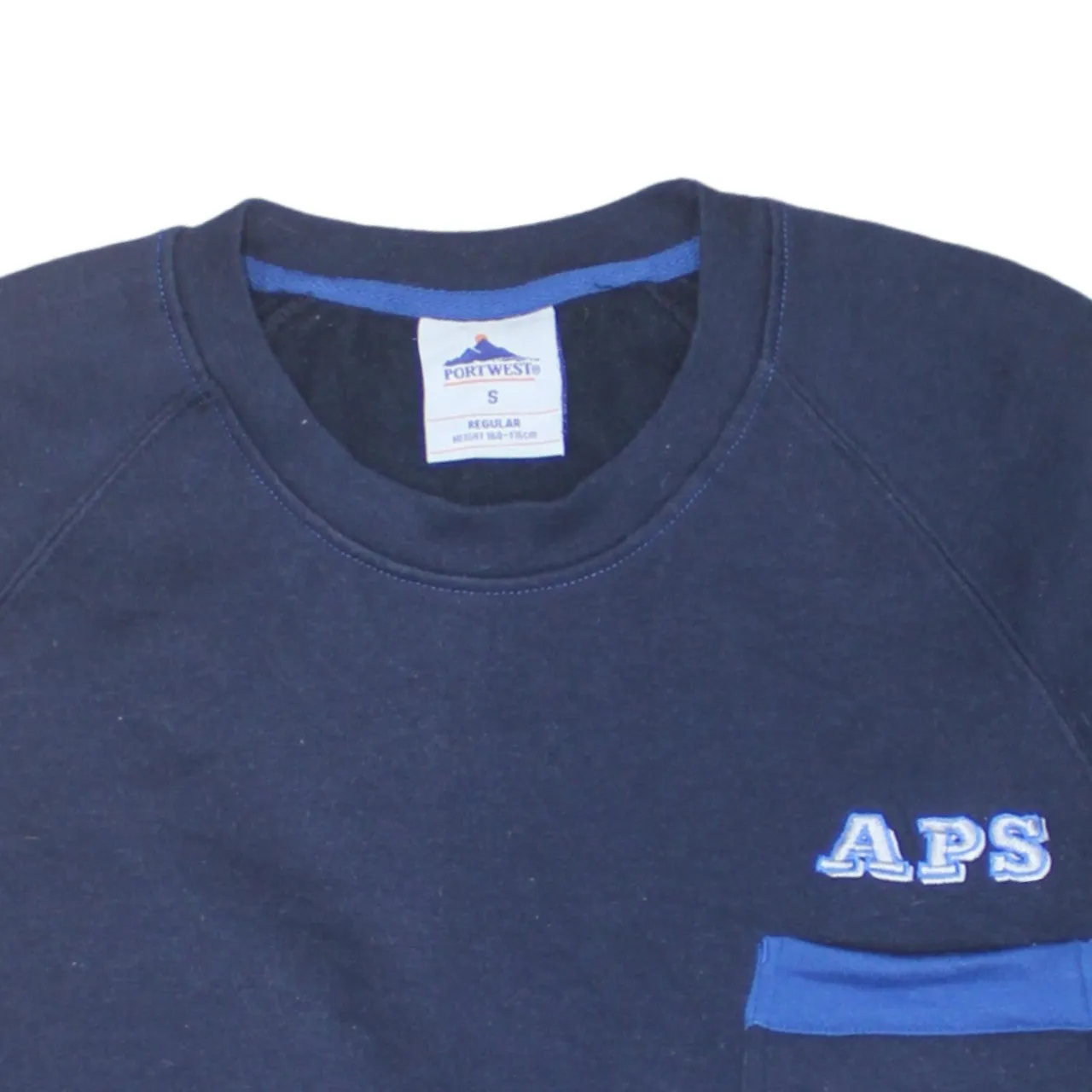 Port west 90's Lightweight Crew Neck Sweatshirt Small Navy Blue sold by Vintage Club product image thumbnail 3