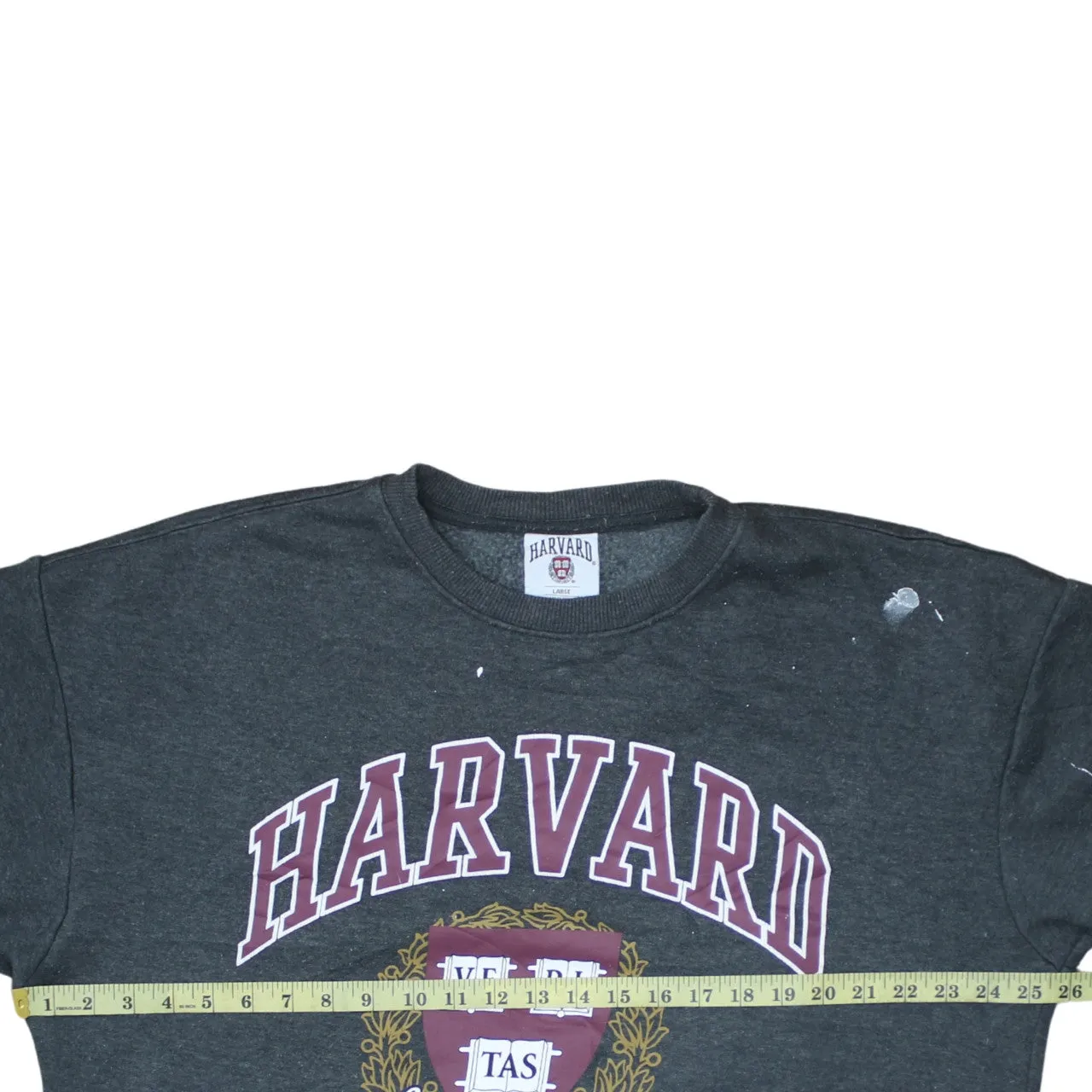 Harvard 90's Spellout Crew Neck Sweatshirt Large Grey sold by Vintage Club product image thumbnail 5