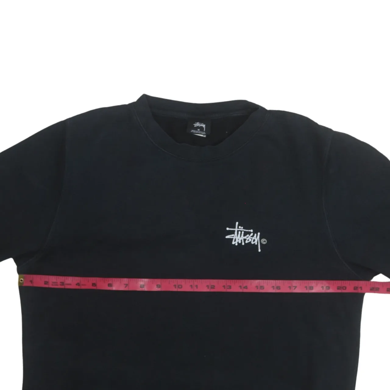 Stussy 90's Lightweight Crew Neck Sweatshirt Medium Black sold by Vintage Club product image thumbnail 5