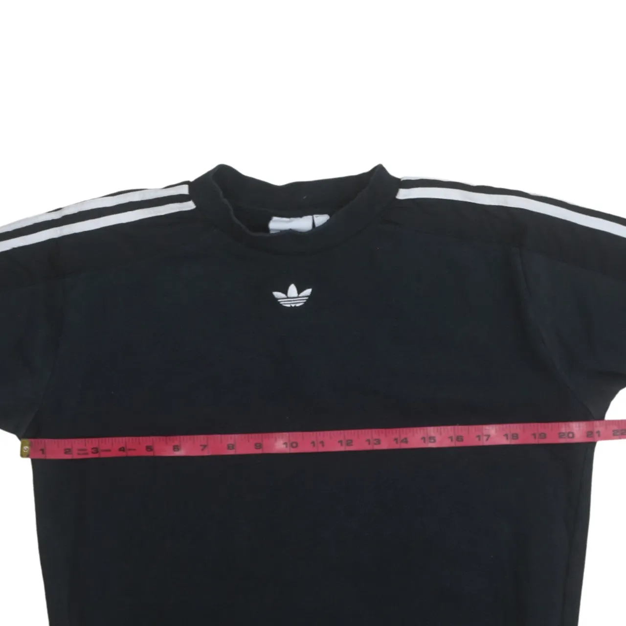 Adidas 90's Striped Sleeve Crew Neck Sweatshirt Small Black sold by Vintage Club product image thumbnail 5