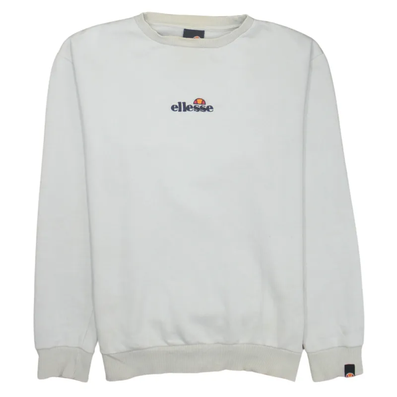 Ellesse 90's Lightweight Crew Neck Sweatshirt Medium Beige Cream sold by Vintage Club