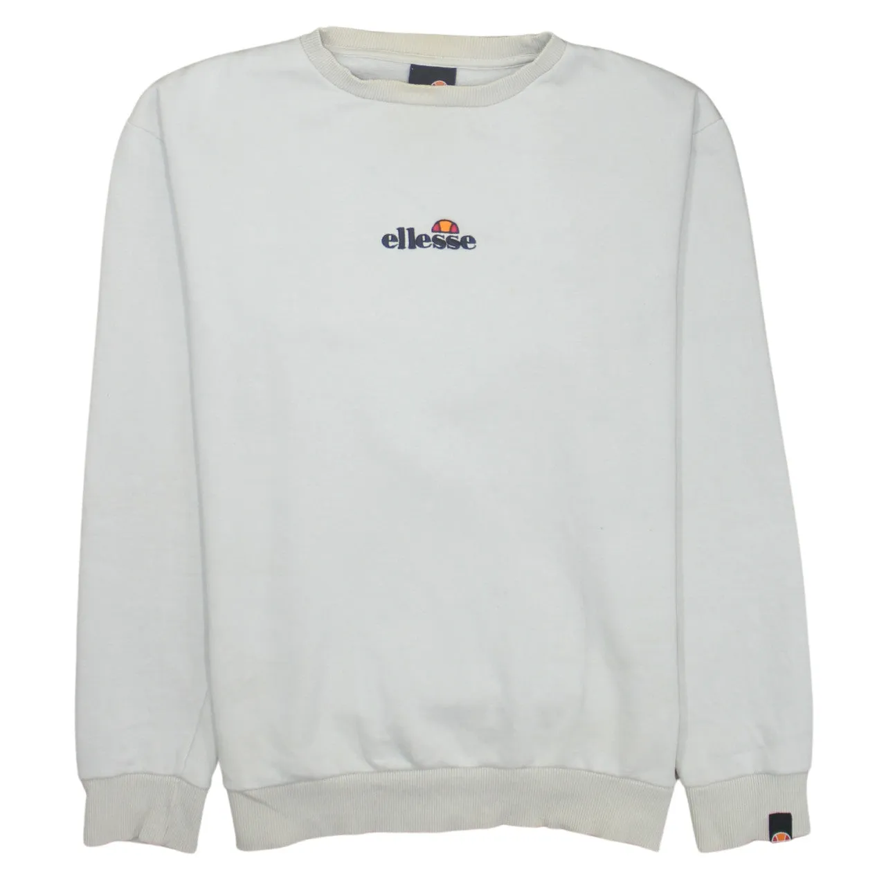 Ellesse 90's Lightweight Crew Neck Sweatshirt Medium Beige Cream sold by Vintage Club