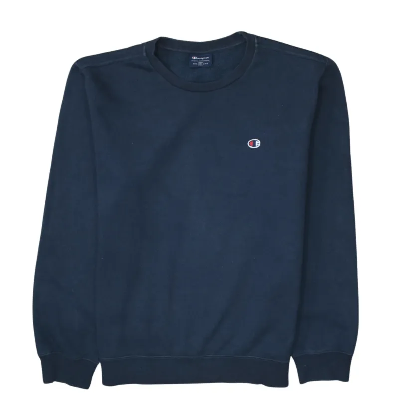 Champion 90's Lightweight Crew Neck Sweatshirt Medium Navy Blue sold by Vintage Club
