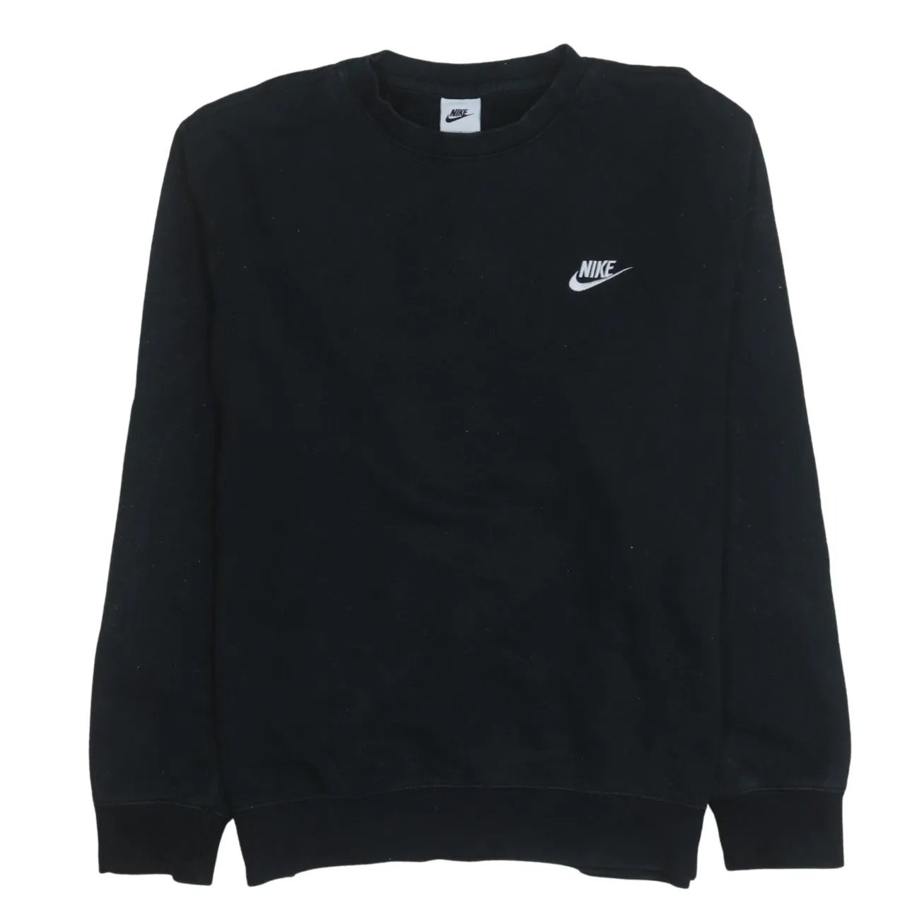 Nike 90's Swoosh Crew Neck Sweatshirt Large Black sold by Vintage Club
