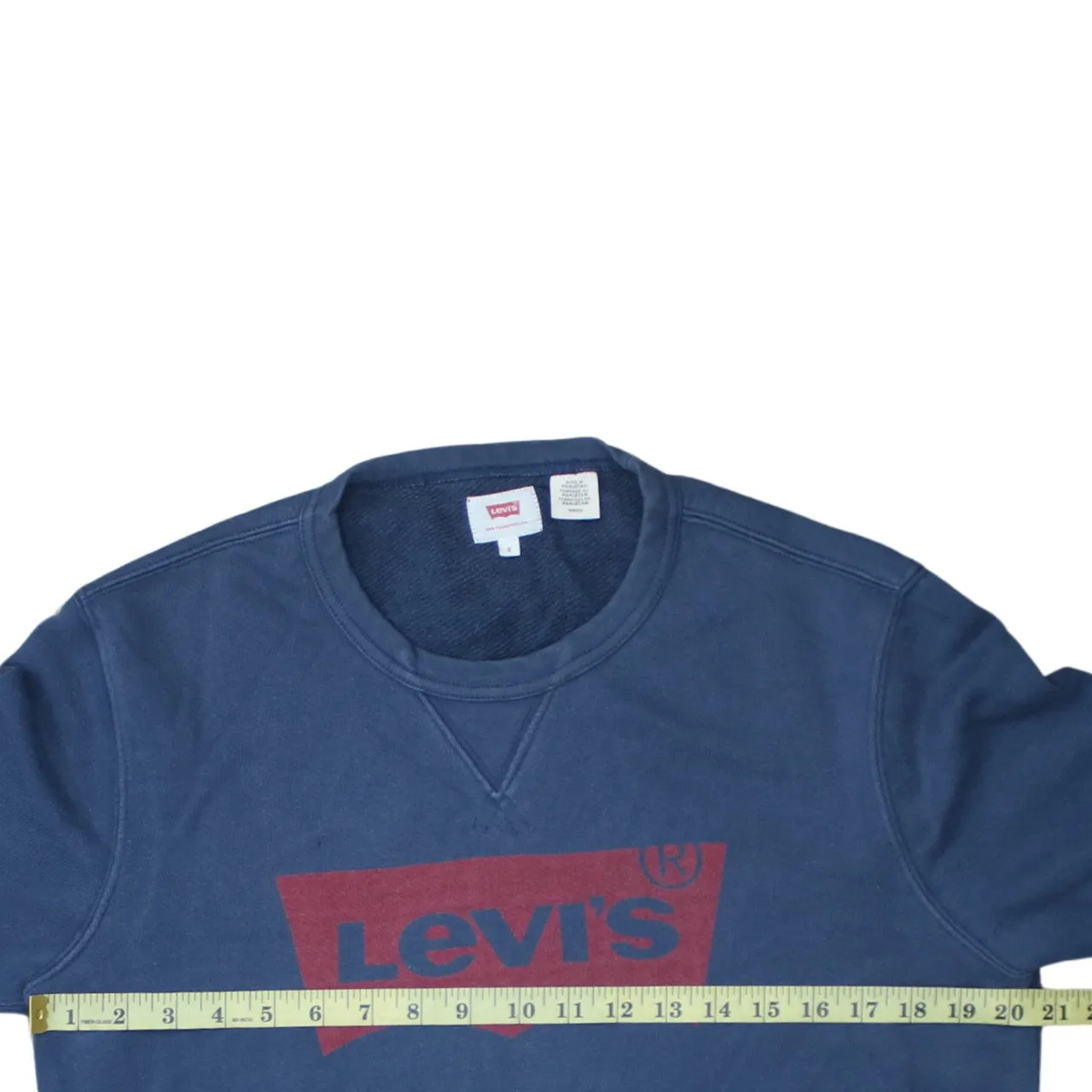 Levi's 90's Spellout Crew Neck Sweatshirt Small Navy Blue sold by Vintage Club product image thumbnail 5