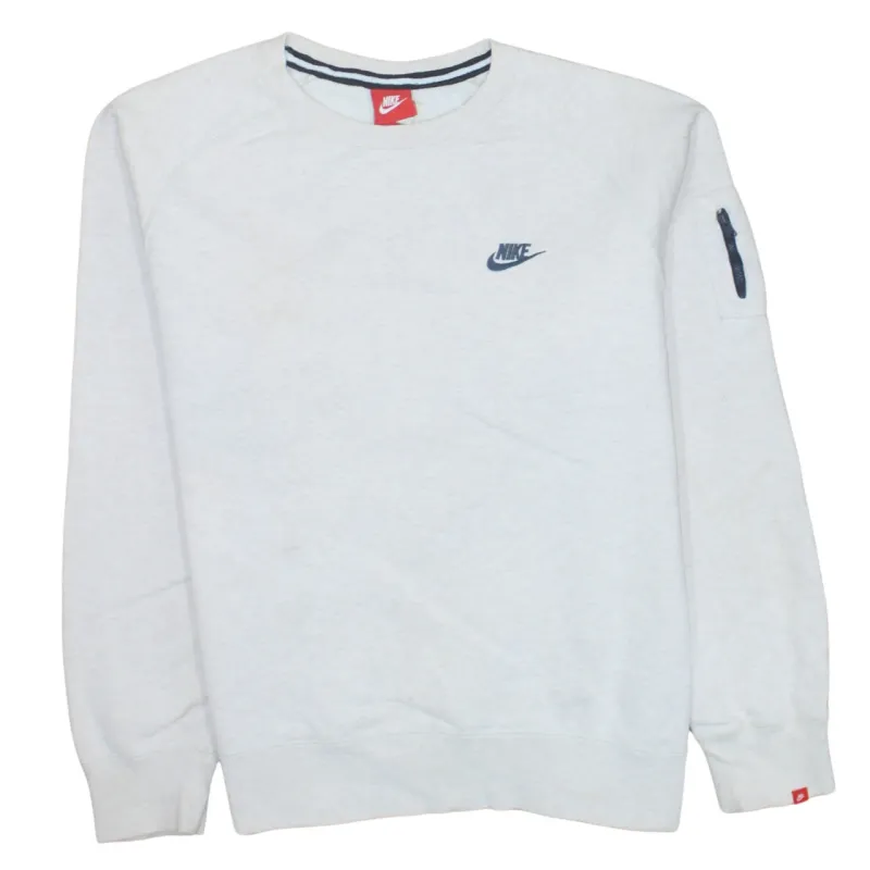 Nike 90's Swoosh Crew Neck Sweatshirt XLarge White sold by Vintage Club