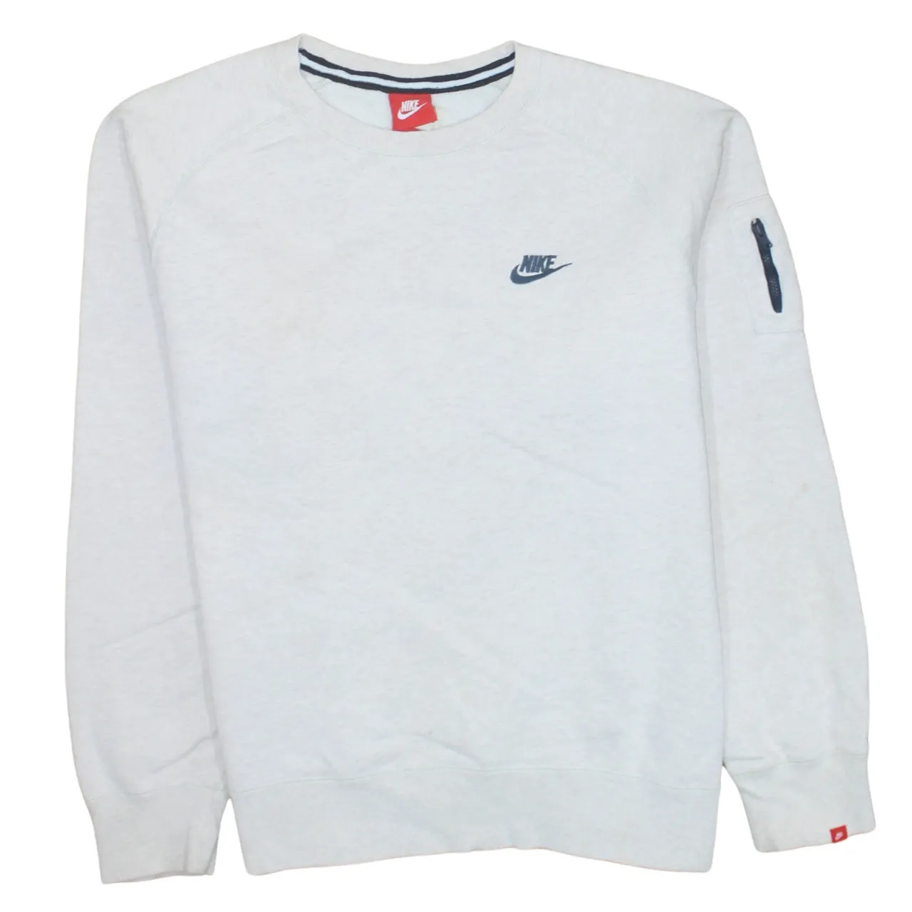 Nike 90's Swoosh Crew Neck Sweatshirt XLarge White sold by Vintage Club