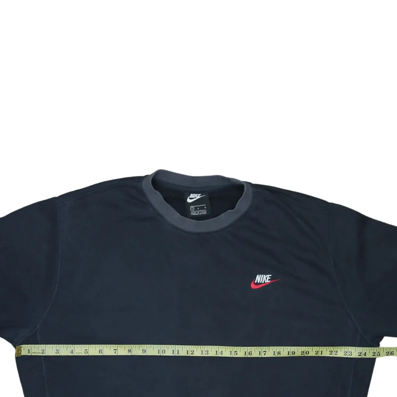 Nike 90's Swoosh Crew Neck Sweatshirt Large Black sold by Vintage Club product image thumbnail 5