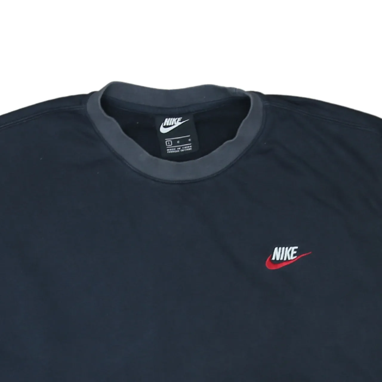 Nike 90's Swoosh Crew Neck Sweatshirt Large Black sold by Vintage Club product image thumbnail 3
