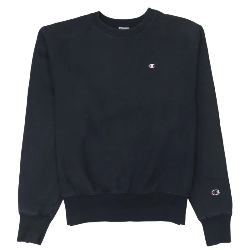 Champion 90's Lightweight Crew Neck Sweatshirt Medium Black sold by Vintage Club
