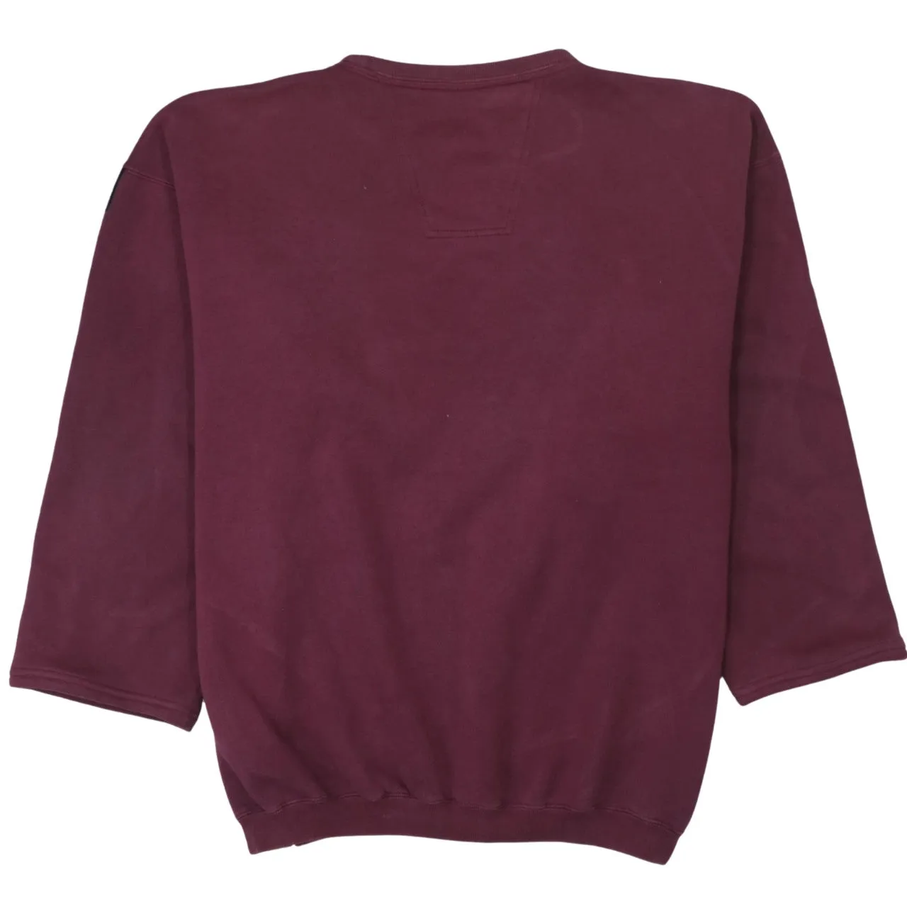 Adidas 90's Spellout Crew Neck Sweatshirt Large Burgundy Red sold by Vintage Club product image thumbnail 2