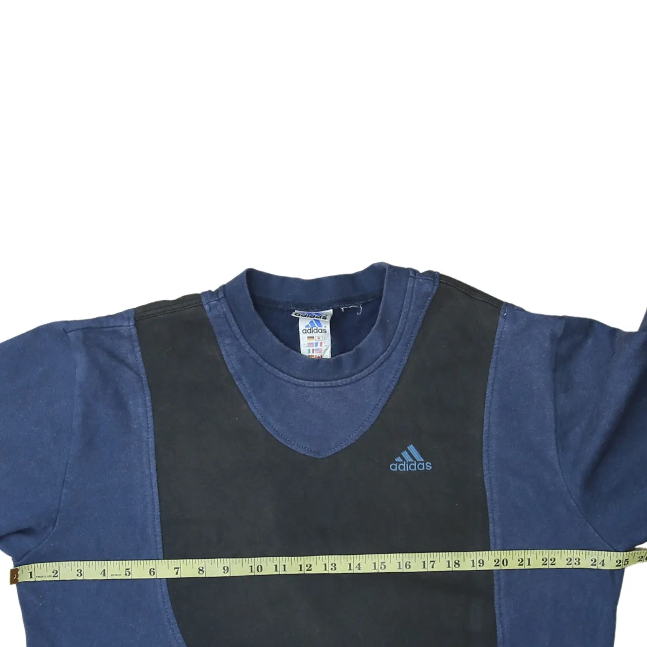 Adidas 90's Lightweight Crew Neck Sweatshirt Medium Black sold by Vintage Club product image thumbnail 5