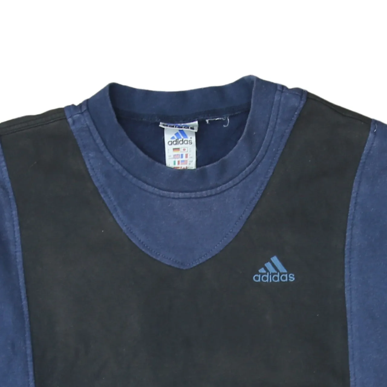 Adidas 90's Lightweight Crew Neck Sweatshirt Medium Black sold by Vintage Club product image thumbnail 3
