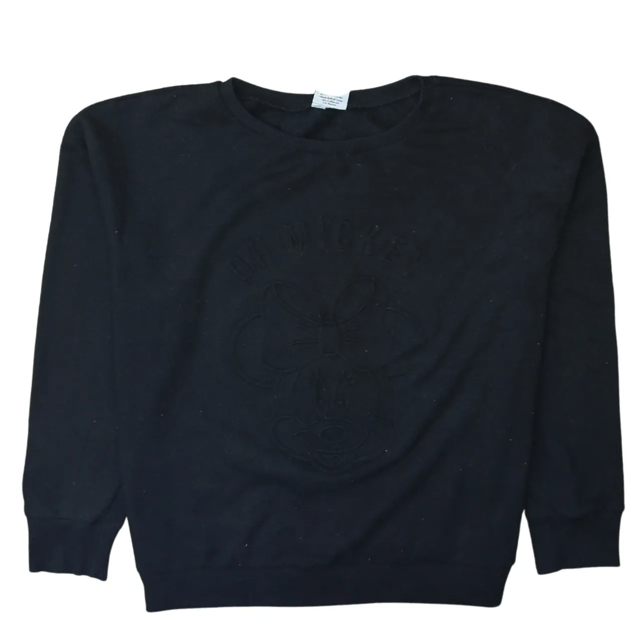 Disney 90's Minnie Mouse Crew Neck Sweatshirt Medium Black sold by Vintage Club product image thumbnail 2