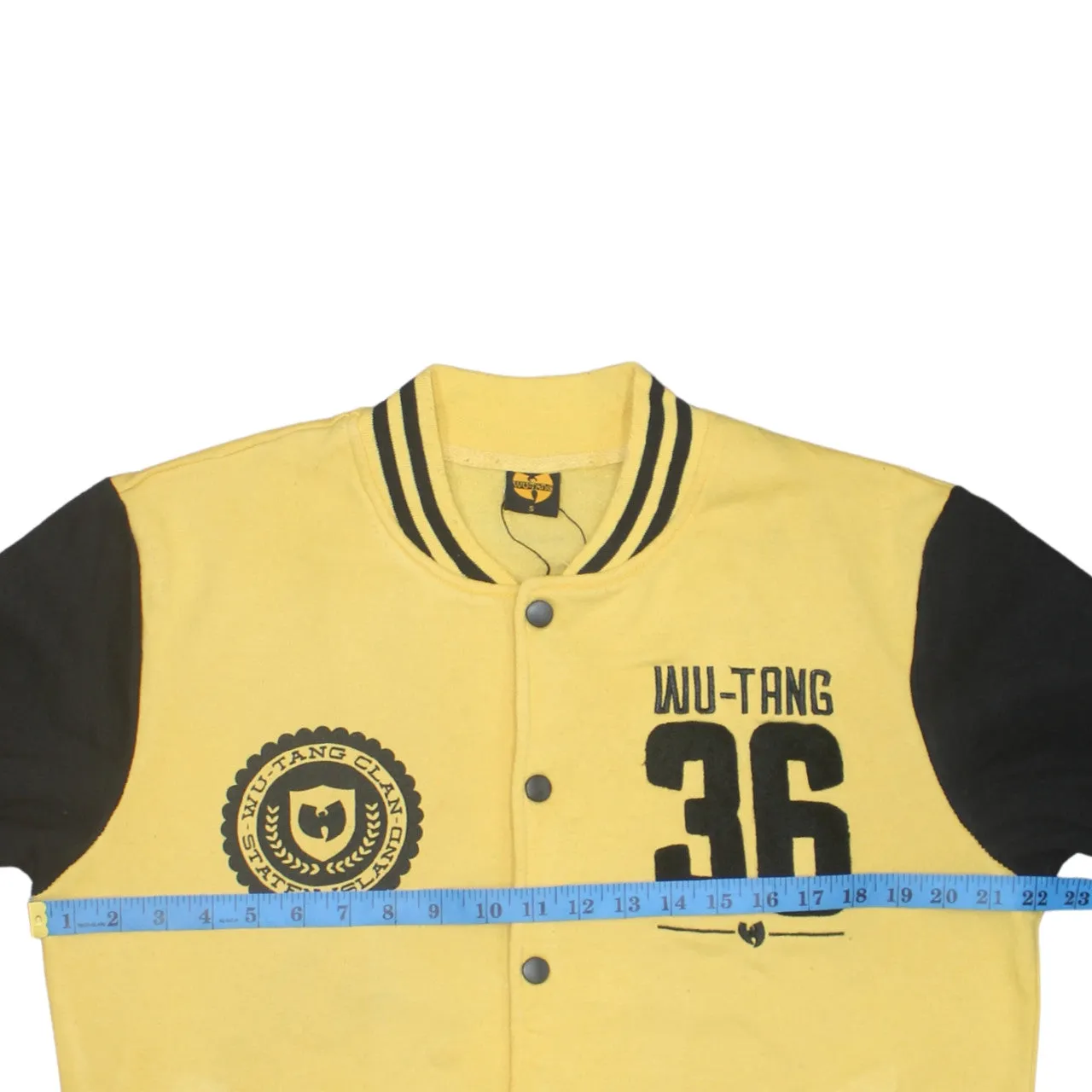 Wu Tang 90's Lightweight Button Up Sweatshirt Small Yellow sold by Vintage Club product image thumbnail 5