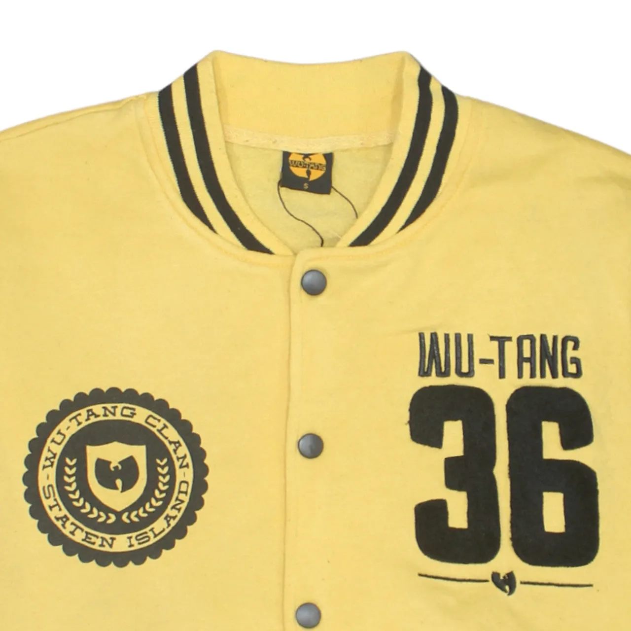Wu Tang 90's Lightweight Button Up Sweatshirt Small Yellow sold by Vintage Club product image thumbnail 3