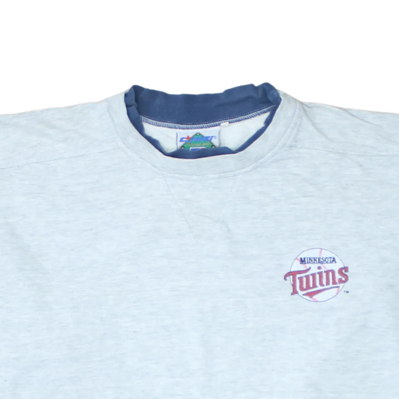 Diamond Collection Grey Sweatshirt Men's XLarge Minnesota Twins Embroidered Logo Baseball Pullover Top sold by Vintage Club product image thumbnail 3