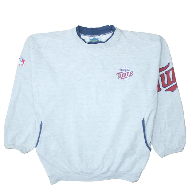 Diamond Collection Grey Sweatshirt Men's XLarge Minnesota Twins Embroidered Logo Baseball Pullover Top sold by Vintage Club