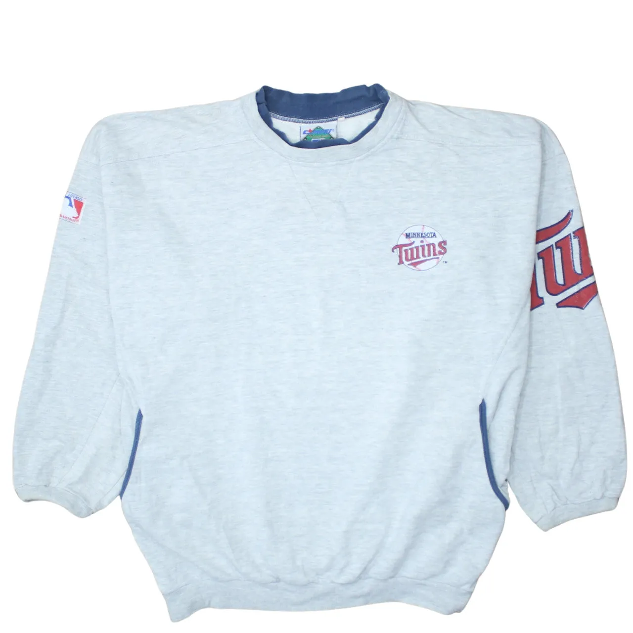 Diamond Collection Grey Sweatshirt Men's XLarge Minnesota Twins Embroidered Logo Baseball Pullover Top sold by Vintage Club