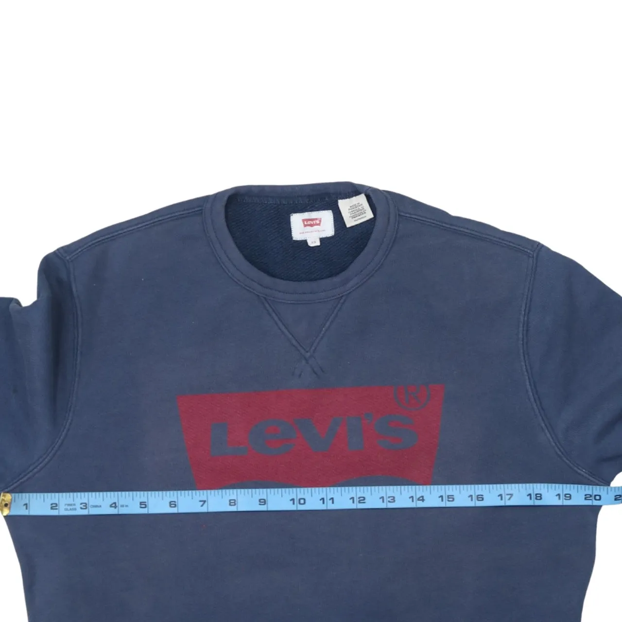 Levi's 90's Spellout Crew Neck Sweatshirt XSmall Navy Blue sold by Vintage Club product image thumbnail 5