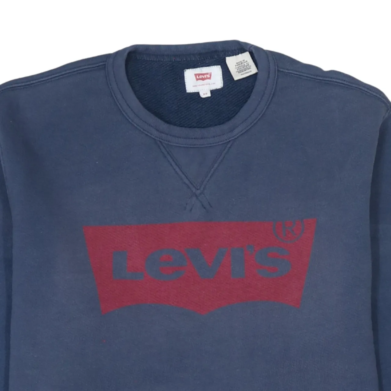 Levi's 90's Spellout Crew Neck Sweatshirt XSmall Navy Blue sold by Vintage Club product image thumbnail 3