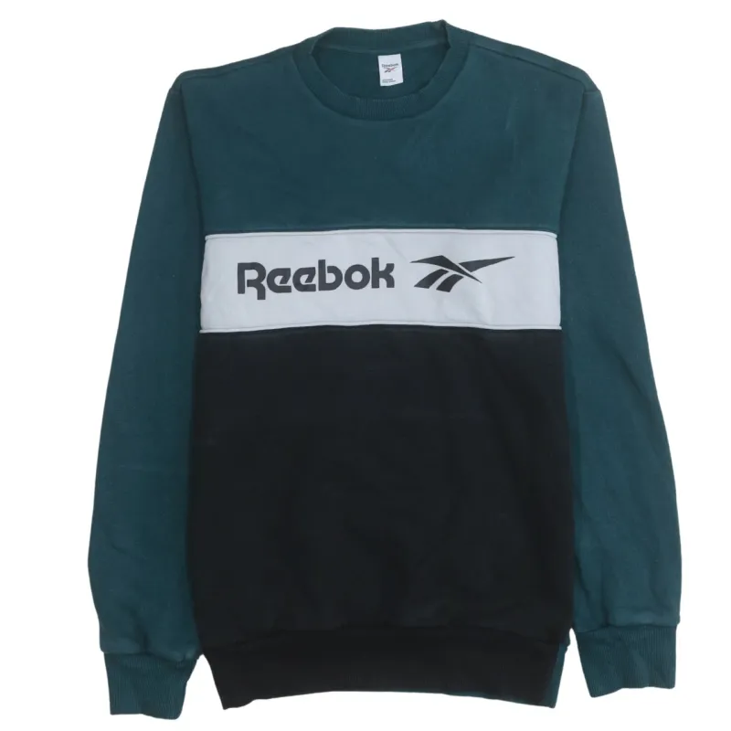 Reebok 90's Spellout Crew Neck Sweatshirt XSmall Black sold by Vintage Club