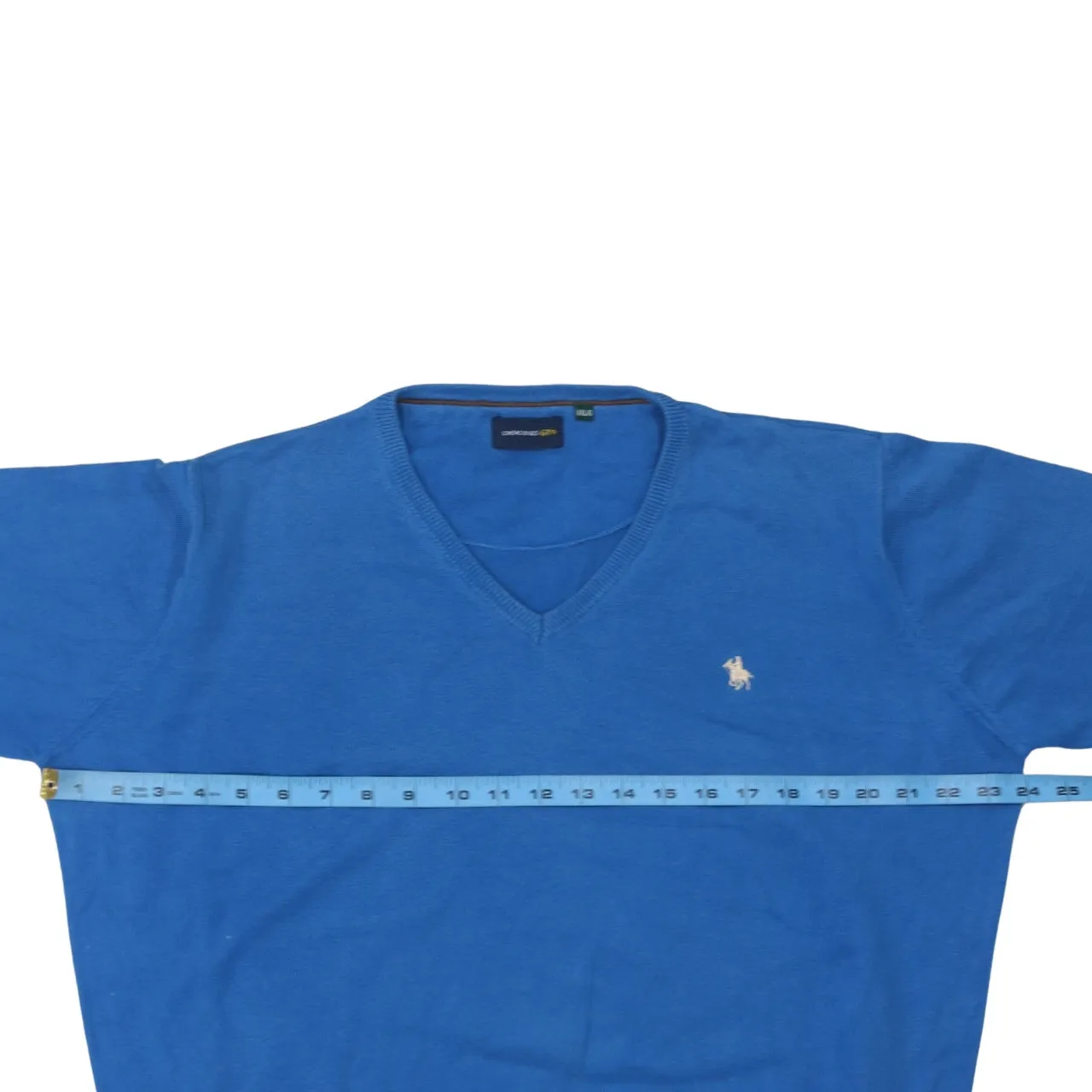 Polo Ralph Lauren 90's Lightweight V Neck Sweatshirt Large Blue sold by Vintage Club product image thumbnail 5
