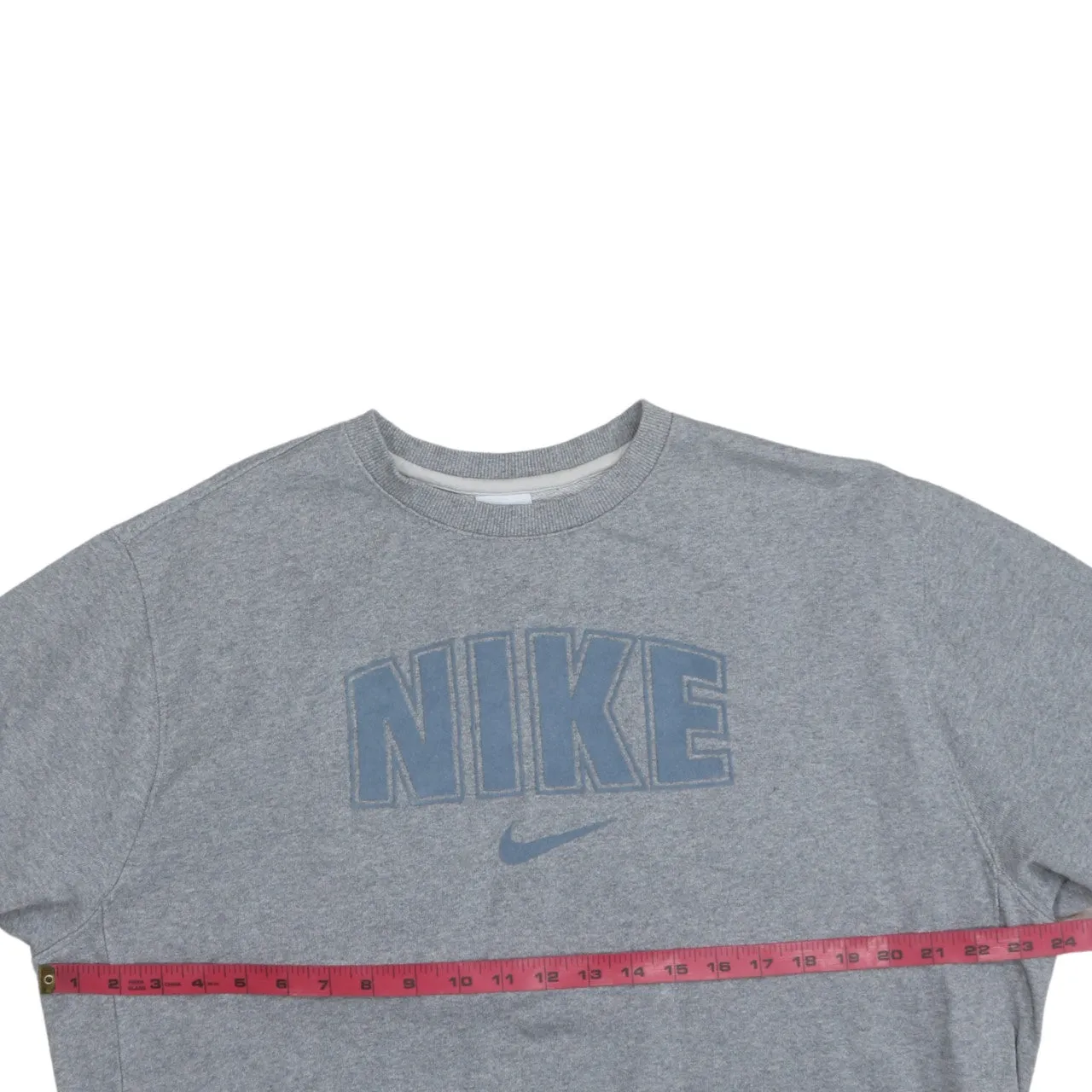 Nike 90's Center Middle Swoosh Crew Neck Sweatshirt Large Grey sold by Vintage Club product image thumbnail 5
