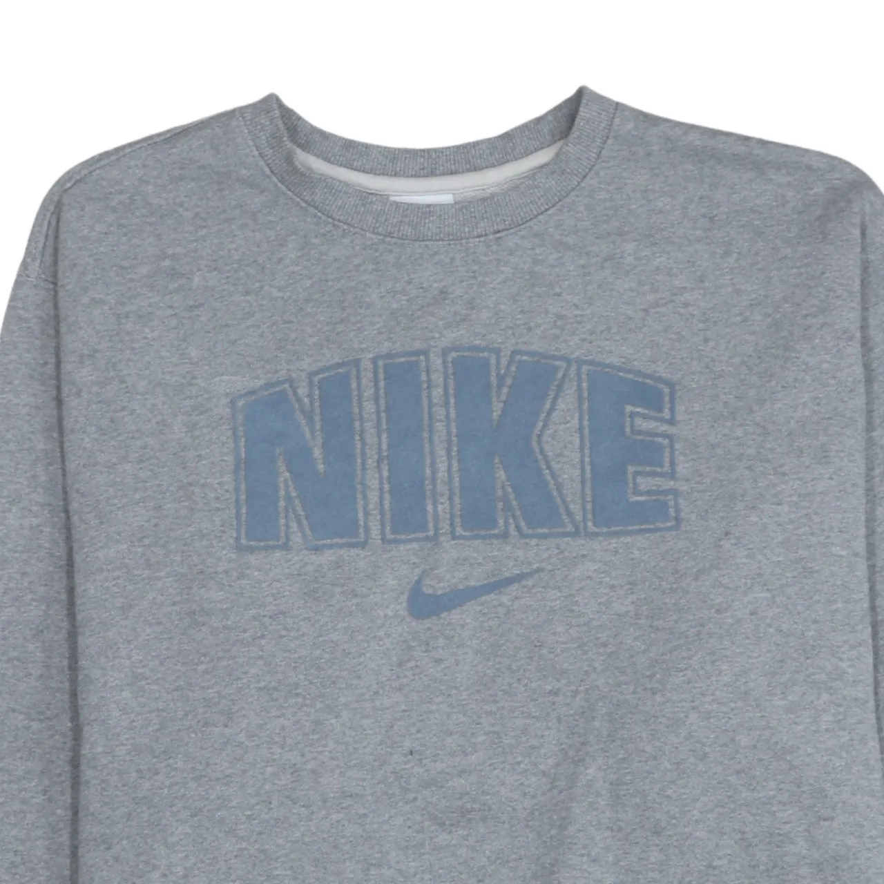 Nike 90's Center Middle Swoosh Crew Neck Sweatshirt Large Grey sold by Vintage Club product image thumbnail 3