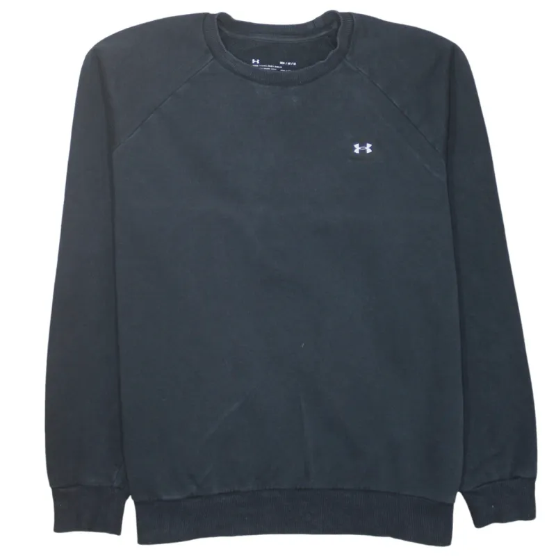 Under Armour 90's Lightweight Crew Neck Sweatshirt Medium Black made by Vintage Club