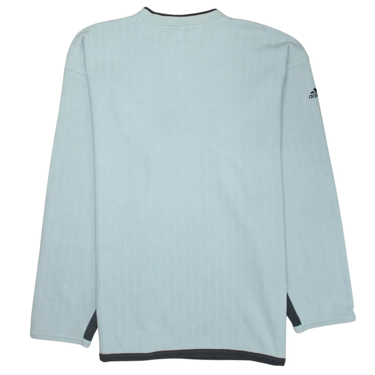 Adidas 90's Lightweight V Neck Sweatshirt Large Grey sold by Vintage Club product image thumbnail 2