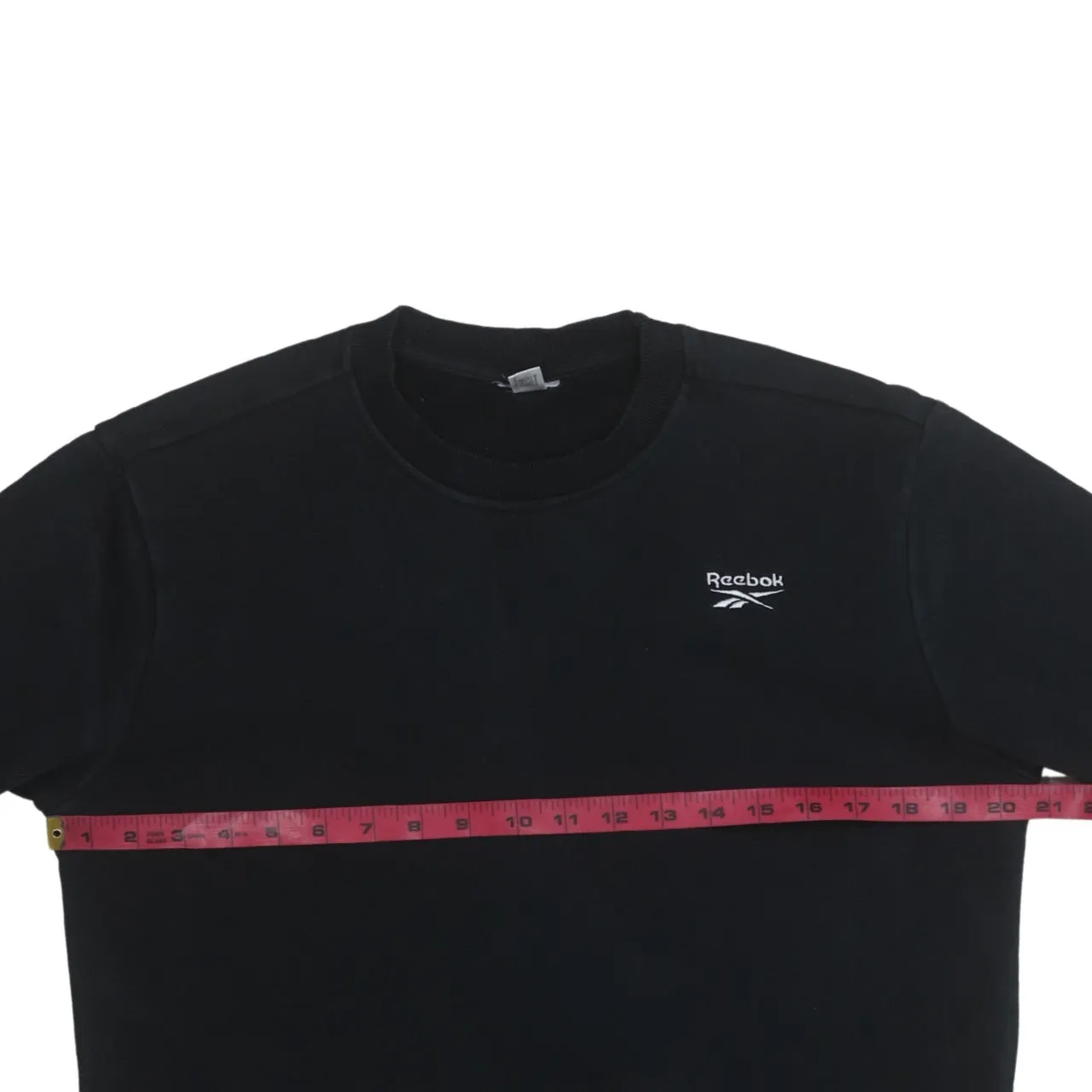 Reebok 90's Lightweight Crew Neck Sweatshirt Medium Black sold by Vintage Club product image thumbnail 5