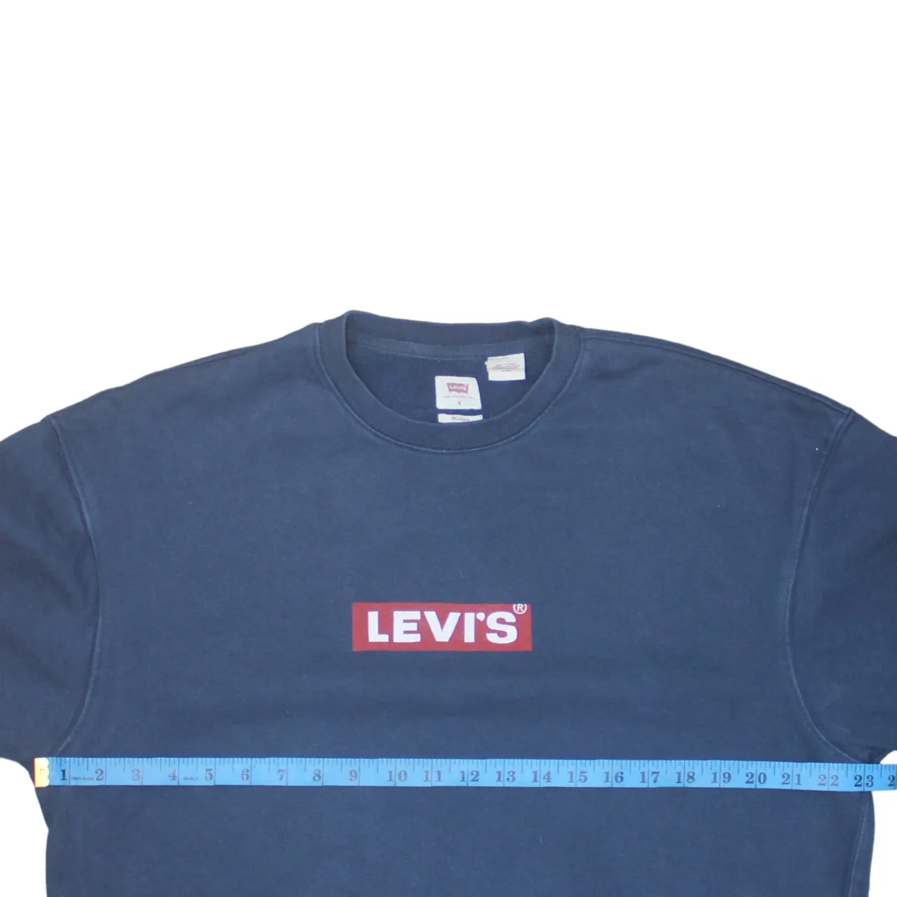 Levi's 90's Spellout Crew Neck Sweatshirt Medium Navy Blue sold by Vintage Club product image thumbnail 5