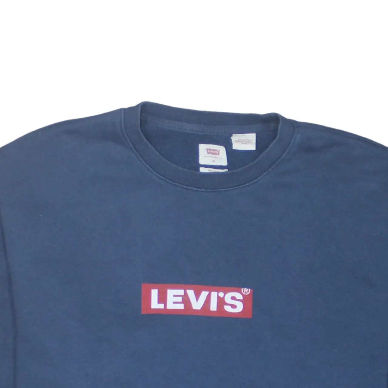 Levi's 90's Spellout Crew Neck Sweatshirt Medium Navy Blue sold by Vintage Club product image thumbnail 3