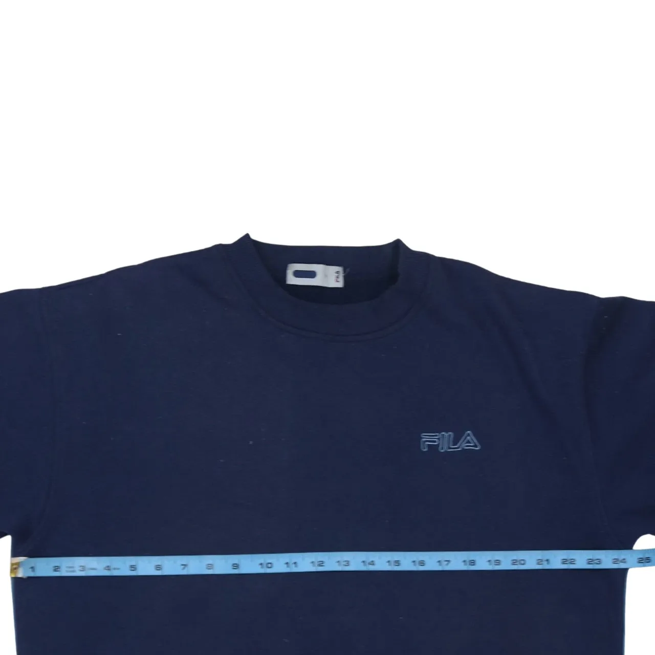 Fila 90's Lightweight Crew Neck Sweatshirt Medium Navy Blue sold by Vintage Club product image thumbnail 5