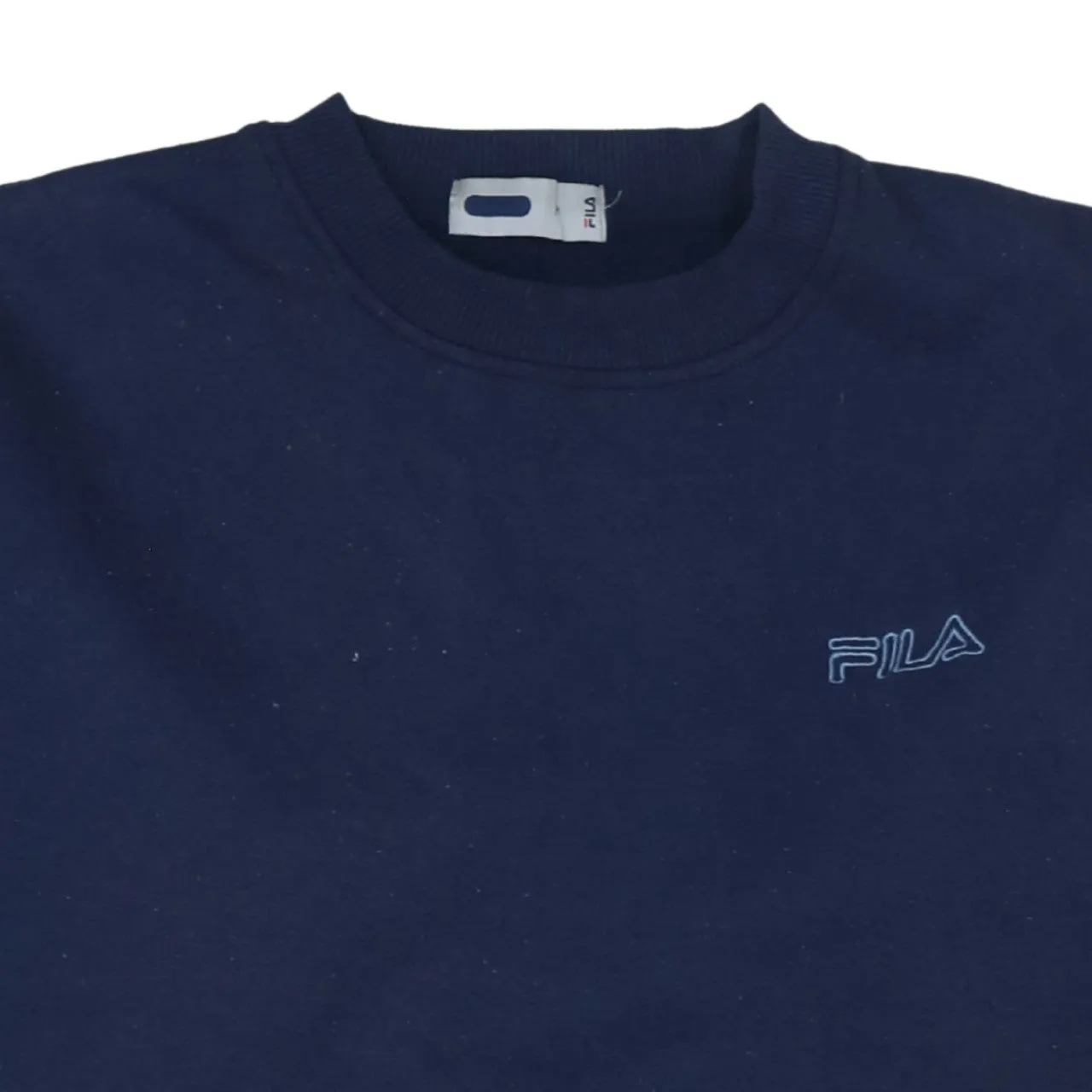Fila 90's Lightweight Crew Neck Sweatshirt Medium Navy Blue sold by Vintage Club product image thumbnail 3