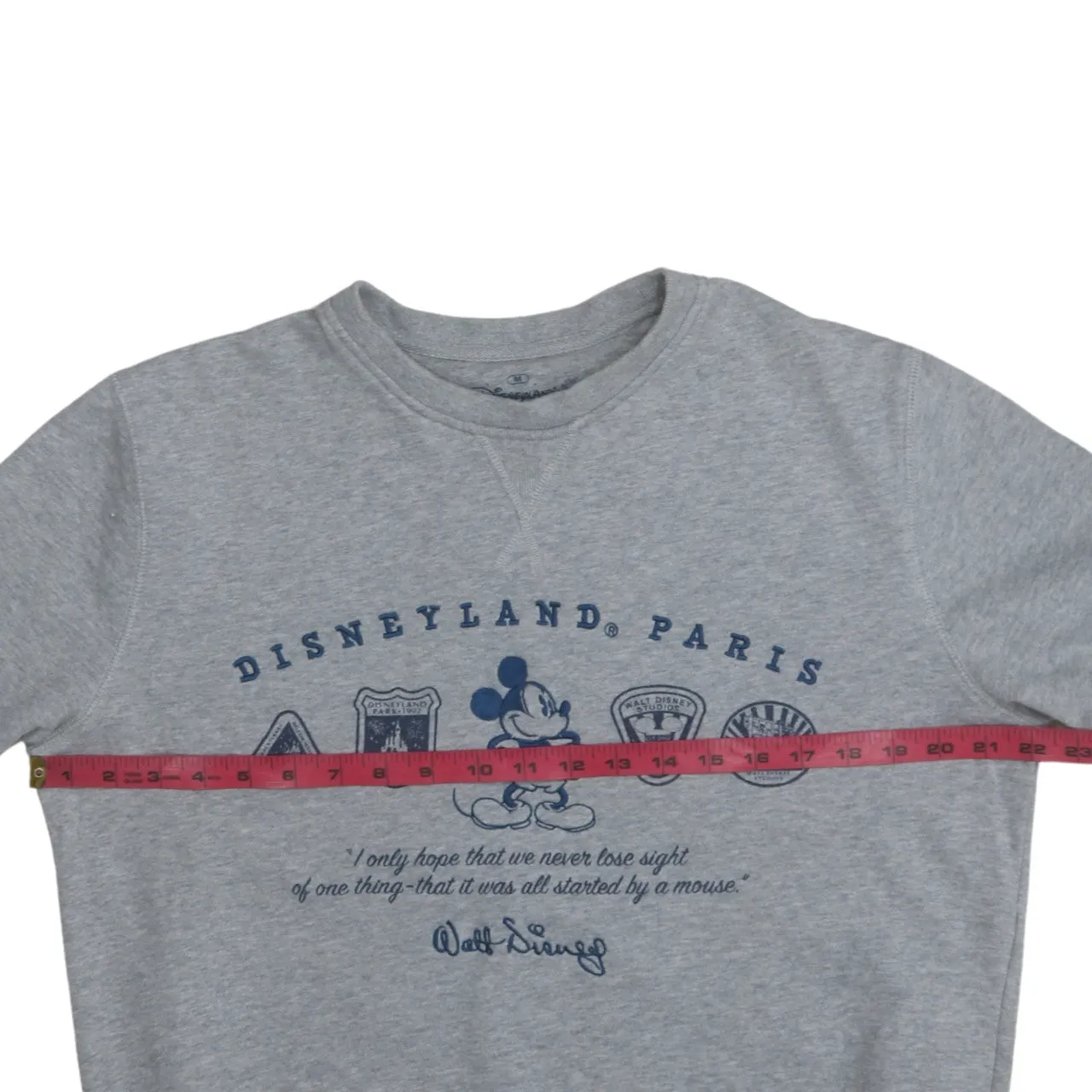 Disney 90's Mickey Mouse Crew Neck Sweatshirt Medium Grey sold by Vintage Club product image thumbnail 5
