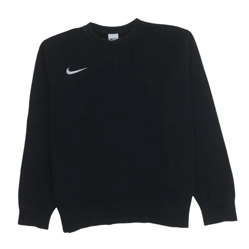 Nike 90's Swoosh Crew Neck Sweatshirt Large Black sold by Vintage Club