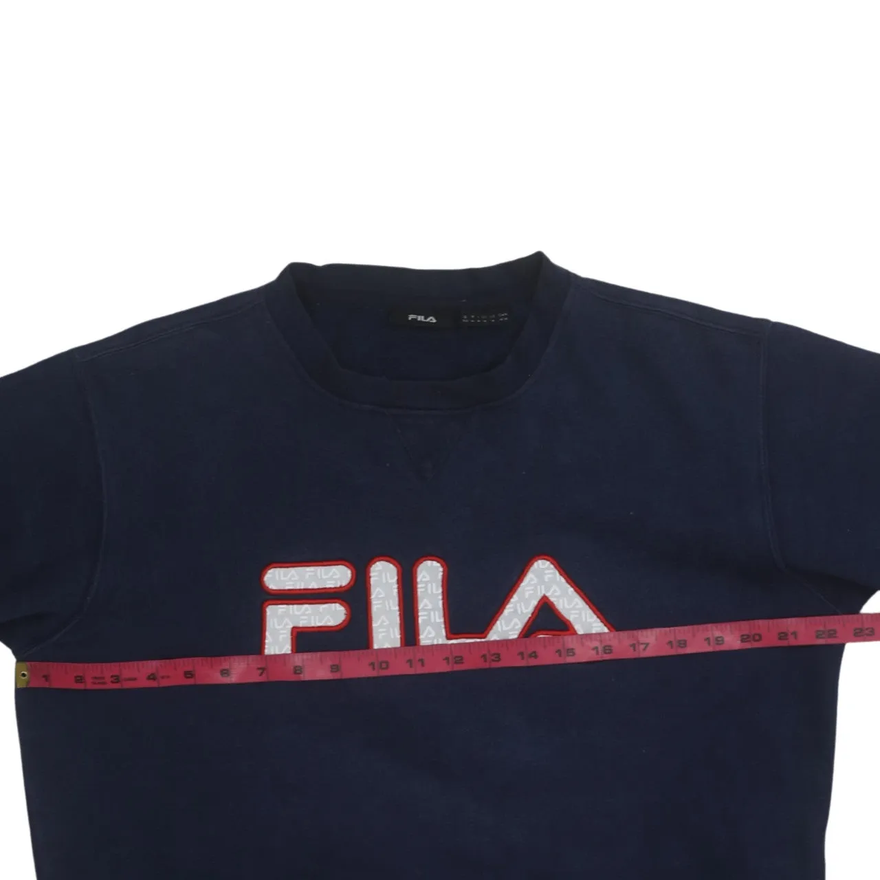 Fila 90's Spellout Crew Neck Sweatshirt Medium Navy Blue sold by Vintage Club product image thumbnail 5