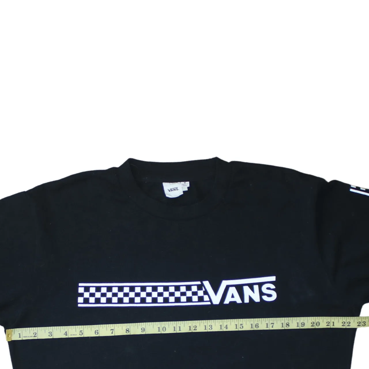 VANS 90's Spellout Crew Neck Sweatshirt Medium Black sold by Vintage Club product image thumbnail 5