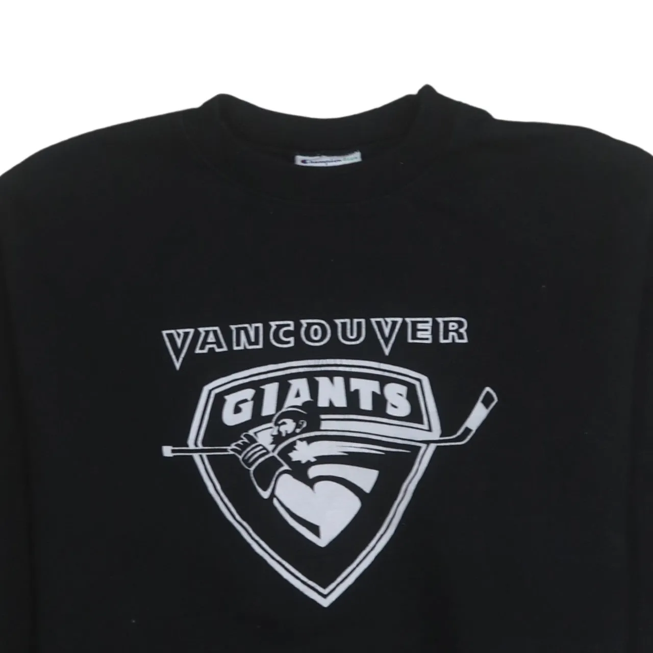 Champion Black Sweatshirt Men's Medium Vancouver Giants Printed Logo Fleece Pullover Crewneck sold by Vintage Club product image thumbnail 3