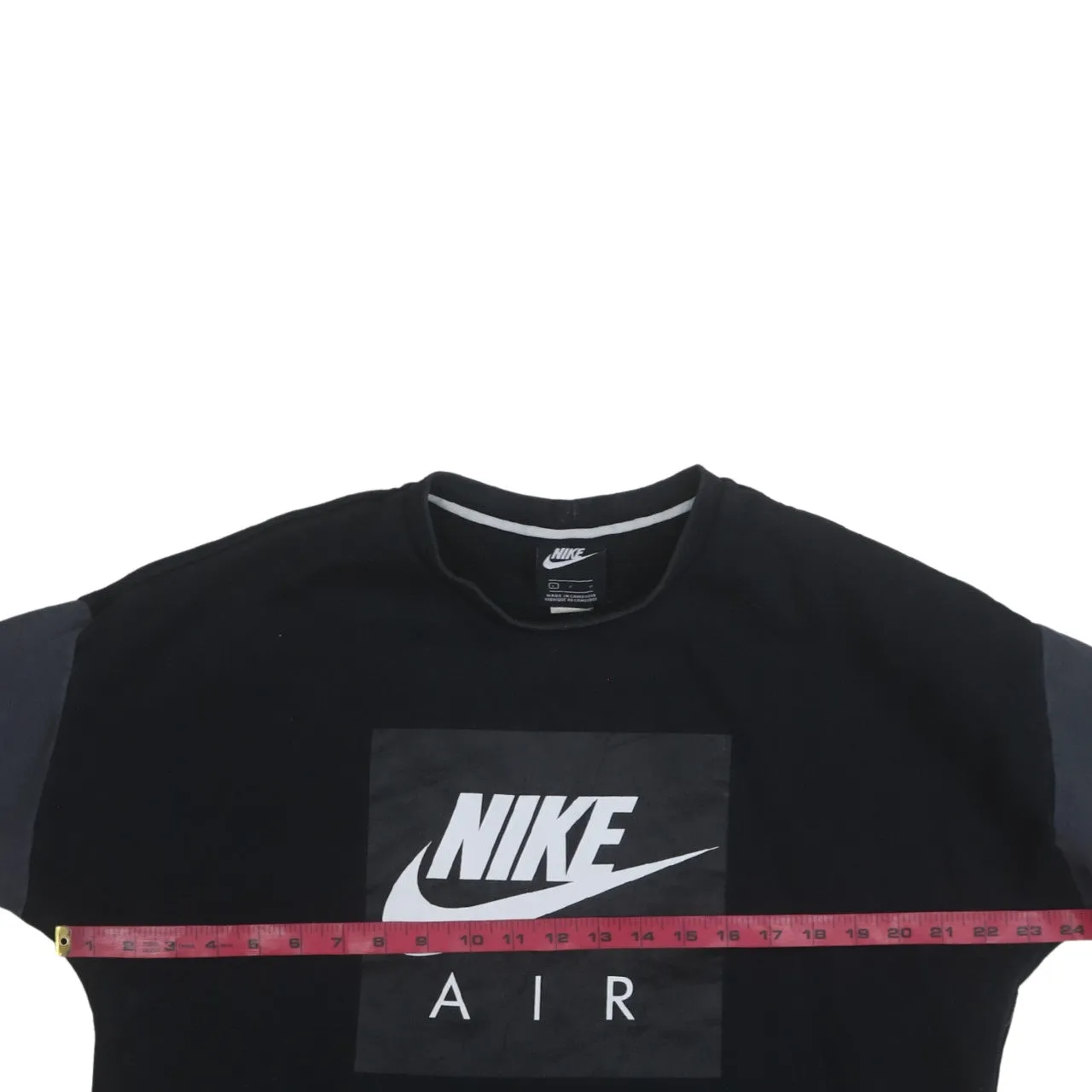 Nike 90's Center Middle Swoosh Crew Neck Sweatshirt Large Black sold by Vintage Club product image thumbnail 5